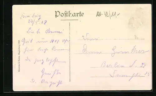 AK Freiburg (Br.), Partie an der Lessingstrasse