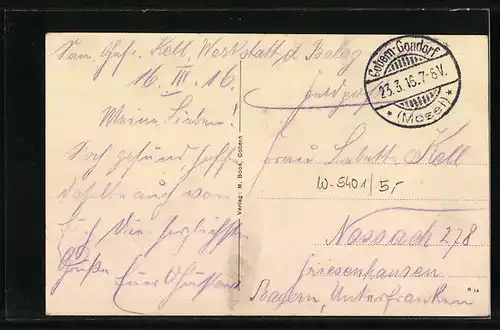 AK Cobern a. d. Mosel, Cobern mit Dieblich im Hintergrund