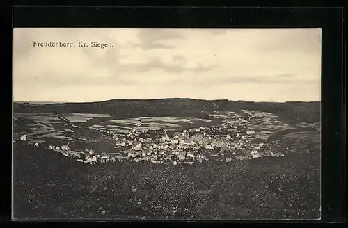 AK Freudenberg /Kr. Siegen, Ortsansicht mit Umgebung