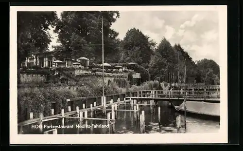 AK Nedlitz /Potsdam, Blick auf das HOG-Parkrestaurant