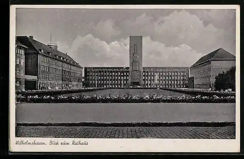 AK Wilhelmshaven, Blick zum Rathaus