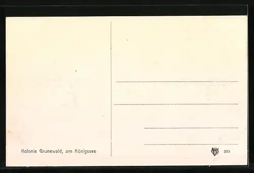 AK Grunewald, Partie am Königsee