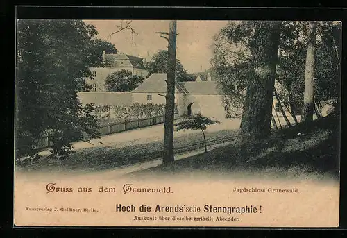 AK Berlin-Grunewald, Jagdschloss Grunewald