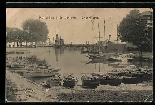 AK Konstanz a. Bodensee, Ansicht vom Gondelhafen