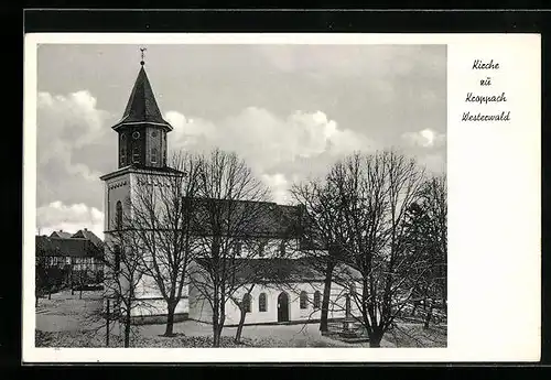 AK Kroppach /Westerwald, Blick auf die Kirche