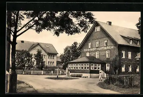 AK Limbach /Thür. Wald, Blick auf den Gasthof