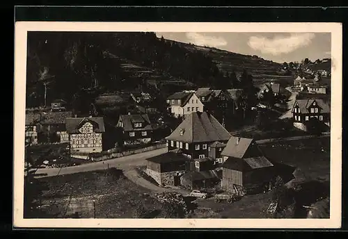 AK Heubach /Thür Wald, Ortsansicht bei Sonnenschein