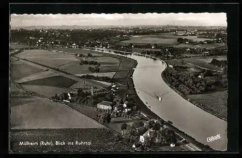 AK Mülheim /Ruhr, Blick ins Ruhrtal