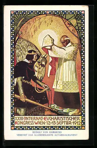 AK Wien, XXXIII. Internationaler Eucharistischer Kongress Wien, 12.-15. September 1912