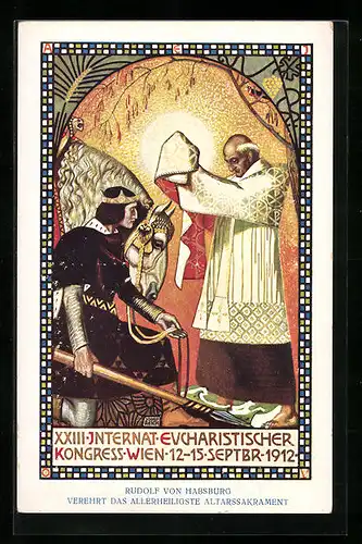 AK Wien, XXXIII. Internationaler Eucharistischer Kongress Wien, 12.-15. September 1912