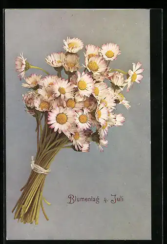 AK Gänseblumen im Bund, Blumentag