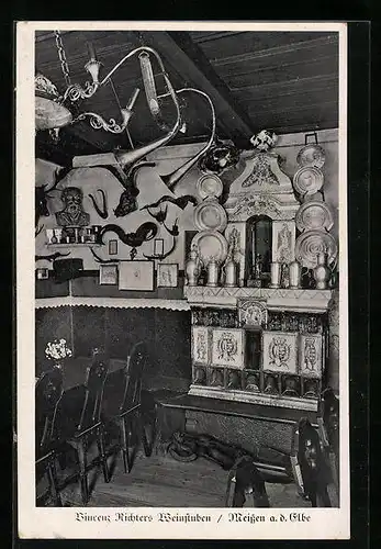 AK Meissen a. d. Elbe, Weinkelterei und Ausschank, Vincenz Richter, erbaut 1523