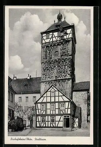 AK Bischofsheim, Partie am Stadtturm