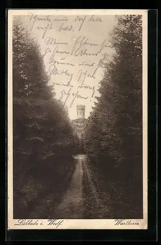 AK Lübbecke i. Westf., kleiner Weg zum Wartturm