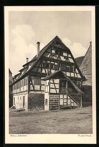 AK Maulbronn, Altes Fachwerkhaus