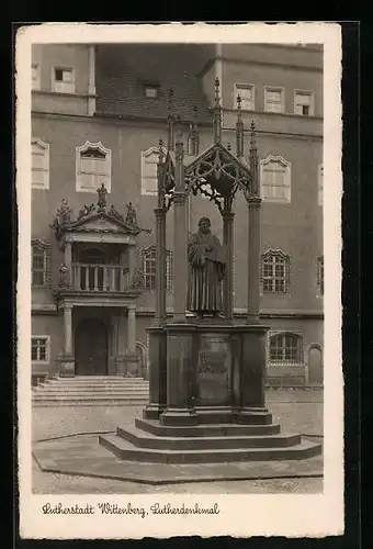 AK Wittenberg, Blick auf das Lutherdenkmal