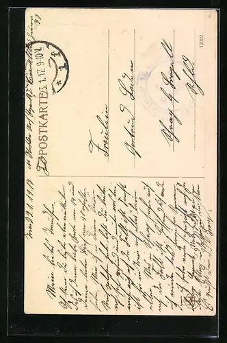 AK Trier, Blick zur St. Mathiaskirche