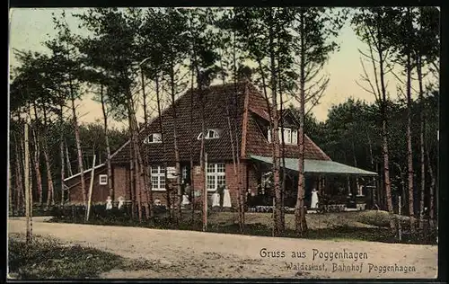 AK Poggenhagen, Gasthaus Waldeslust