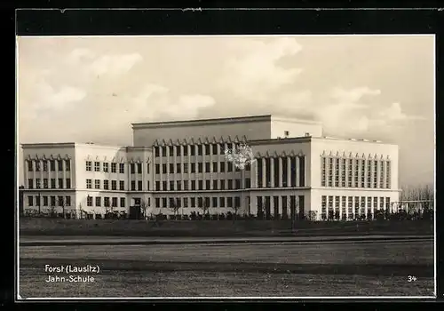 AK Forst / Lausitz, Blick zur Jahn-Schule