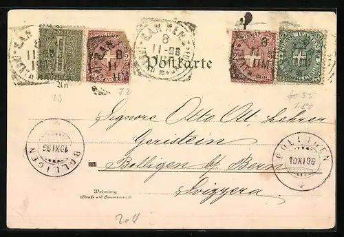 Lithographie Norderney, Strandpartie mit Booten