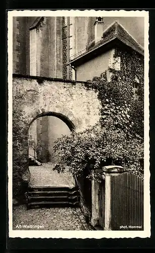 AK Alt-Waiblingen, Kleiner Todurchgang mit Treppe