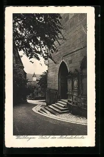 AK Waiblingen, Portal der Michaeliskirche