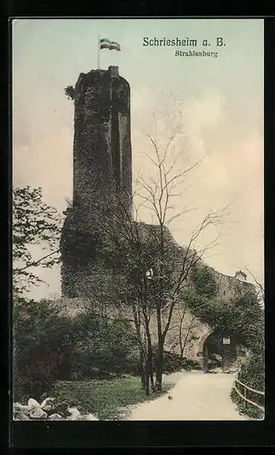 AK Schriesheim a. B., Partie an der Strahlenburg