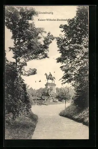 AK Duisburg, Kaiser-Wilhelm-Denkmal