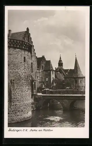 AK Büdingen /O.-H., Partie am Mühltor