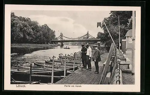 AK Lübeck, Partie am Kanal