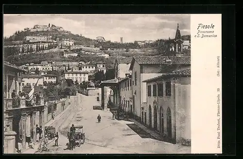 AK Fiesole, Panorama e S. Domenico, Strassenansicht