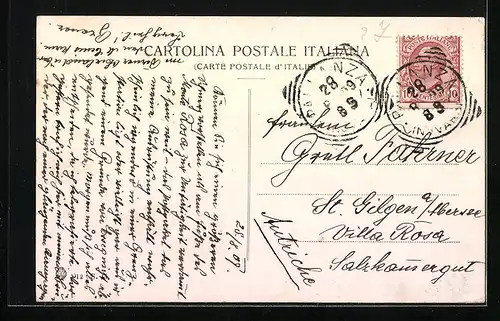 AK Pallanza /Lago Maggiore, Ortspartie mit Gewässer und Booten