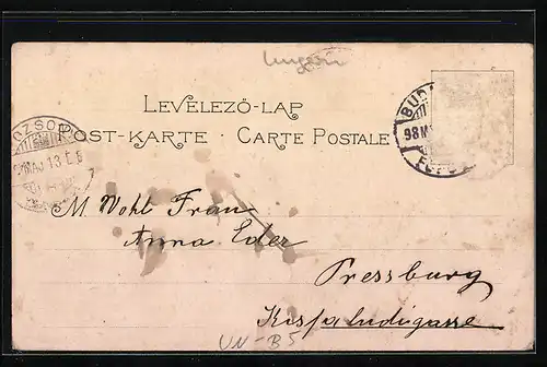 Lithographie Budapest, Grand Hotel Hungaria