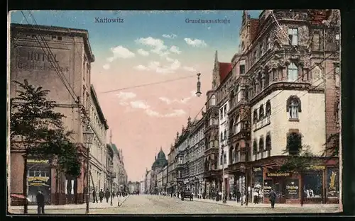 AK Kattowitz, Grundmannstrasse