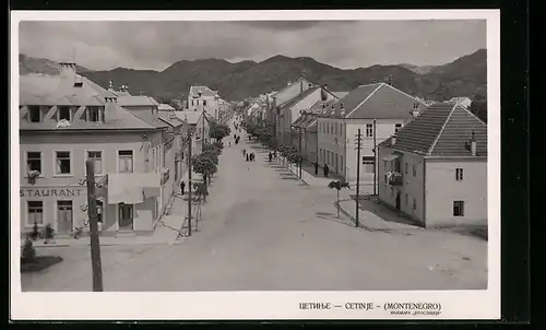 AK Cetinje, Restaurant an einer Hauptstrasse