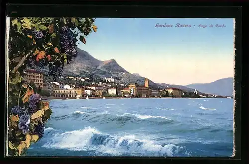 AK Gardone Riviera /Lago di Garda, Panorama