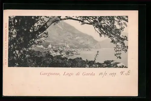 AK Gargnano /Lago di Garda, Panorama