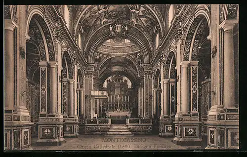AK Montecassino, Chiesa Cattedrale Disegno Fansaga