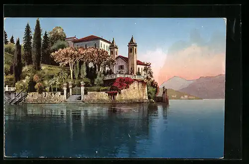 AK Punta Balbianello, Ortsansicht, Lago di Como