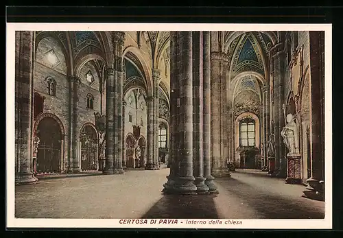 AK Pavia, Certosa di Pavia, Interno della chiesa