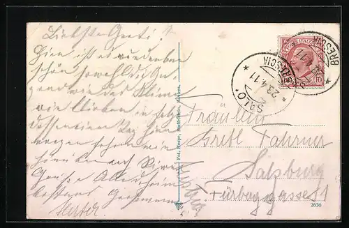 AK Saló, Segelboot am Ufer