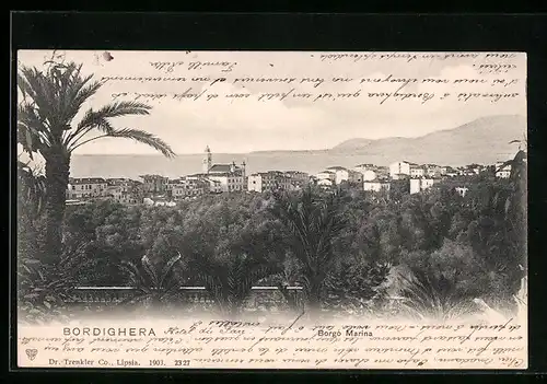 AK Bordighera, Borgo Marina