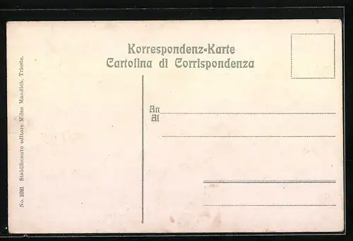 AK Trieste, Segelboot im Hafen