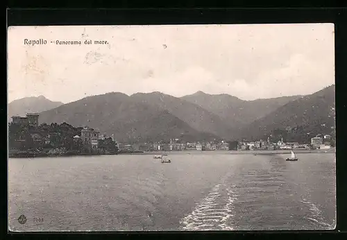 AK Rapallo, Panorama dal mare