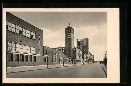 AK Düsseldorf-Holthausen, Blick auf das Verwaltungsgebäude der Persilwerke