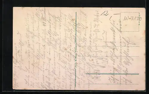 AK Schwäbisch Hall, Frontalanblick auf das Brenzhaus