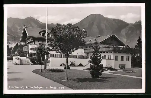 AK Rottach-Egern a. Tegernsee, Partie am Enagheim