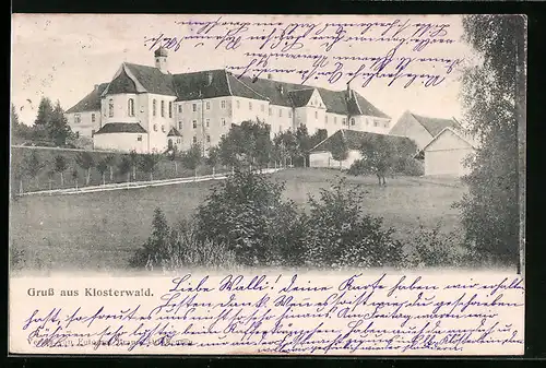 AK Klosterwald, Blick auf das Kloster