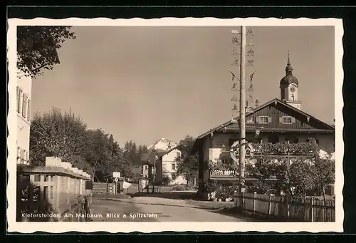 AK Kiefersfelden, Am MAibaum mit Blick a. Spitzstein