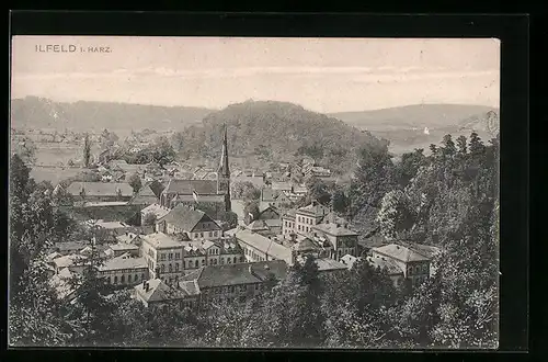 AK Ilfeld, Teilansicht mit Blick zur Kirche